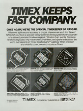1986 Timex Atlantis Triathlon Marathon Watch Oficial NASCAR ANÚNCIO IMPRESSO VINTAGE comprar usado  Enviando para Brazil