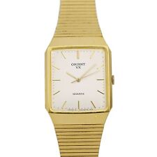 Relógio de pulso masculino Orient VX folheado a ouro vintage tanque 28x37mm comprar usado  Enviando para Brazil