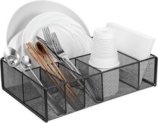 Porta-utensílios MAQUITA, caddy de talheres e guardanapo preto  comprar usado  Enviando para Brazil