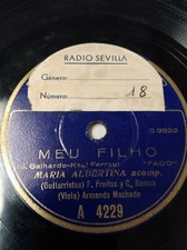 María Albertina FADO Portugal 78 RPM with Viola & Guitar. Recorded in Spain, usado comprar usado  Enviando para Brazil