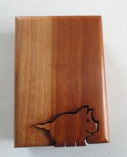 Assinado Richard Rothbard feito à mão madeira chave de porco caixa 5" X 3" X 1.5" comprar usado  Enviando para Brazil