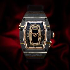 Usado, Caixa e papéis Richard Mille carbono TPT e mostrador esqueleto ouro rosa 37mm RM037 RM 37 comprar usado  Enviando para Brazil