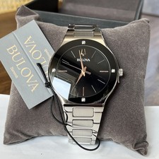 Relógio masculino BULOVA Diamond 43 mm MILLENNIA aço inoxidável - 96E117 MSRP: US$ 375 comprar usado  Enviando para Brazil