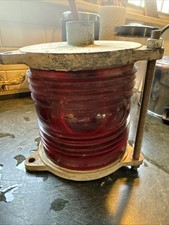 Vidro vermelho vintage barco náutico porto estibordo luz Kopp vidro comprar usado  Enviando para Brazil