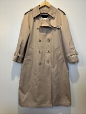 Trench coat London Fog bronzeado feminino tamanho 12 pequeno sarja forro de lã removível comprar usado  Enviando para Brazil