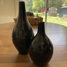 Black vases set for sale  Lindale