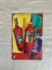 Insegna metallo campari usato  Settingiano