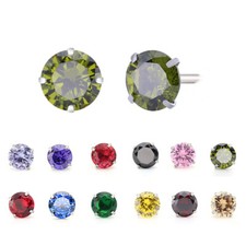 PENDIENTES PLATA MACIZA MUJER GENUINA 925 PLATA ESTERLINA CIRCONITA CÚBICA segunda mano  Embacar hacia Mexico