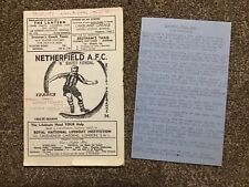 Netherfield .f.c. barnsley for sale  BARNSLEY