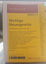 Wichtige steuergesetze durchf� gebraucht kaufen  Lippstadt