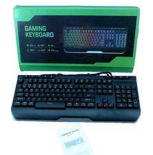 Teclado para jogos RoHS X003188LYL iluminado com fio ~9 teclas extras 26 teclas rolagem [K], usado comprar usado  Enviando para Brazil