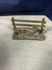 Vintage Meio Século Raposa de Latão e Cerca Porta-Cartão de Visita / Porta-Cartão de Visita comprar usado  Enviando para Brazil