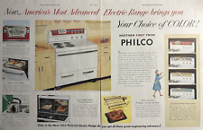 1953 Philco Electric Range modelo 839 fornos completos escolha de cor anúncio impresso vintage comprar usado  Enviando para Brazil