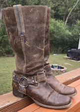 Usado, Botas femininas Bed Stu Opala tamanho 8 marrom couro desgastado arnês de motociclista faroeste comprar usado Usado, Botas femininas Bed Stu Opala tamanho 8 marrom couro desgastado arnês de motociclista faroeste comprar usado  Enviando para Brazil