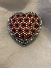 Cute heart compact for sale  SWANSEA