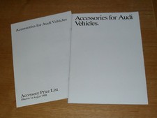 Audi accessories brochure for sale  FAREHAM