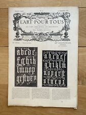 Calligraphie enluminures alpha d'occasion  Bordeaux-