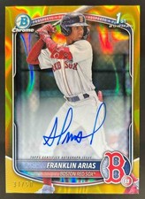 Usado, 2025 Bowman Franklin Arias Chrome refrator automático de lava dourado 1º #31/50 #CPA-FA comprar usado  Enviando para Brazil