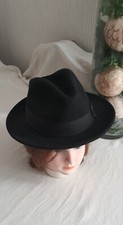 Chapeau noir laine d'occasion  Aix-les-Bains