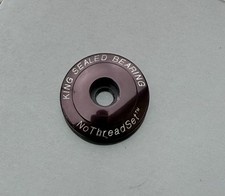 Fone de Ouvido Preto Chris King NoThreadSet Top Cap 1 1/8" Polegadas-Marrom, usado comprar usado  Enviando para Brazil