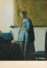 Cartolina johannes vermeer usato  Ticengo