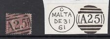 Carimbo postal QV Halfpenny Bantam, placa 10, Malta A25, usado comprar usado  Enviando para Brazil
