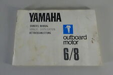 Motor de popa Yamaha manual do proprietário 6/8 a partir de 06/1981 comprar usado  Enviando para Brazil