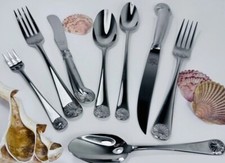 Talheres ESCOLHA WILLIAMSBURG ROYAL SHELL Kirk Stieff aço inoxidável 18/8 comprar usado  Enviando para Brazil