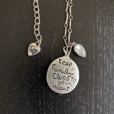 Silver necklace rhinestone for sale  Meridian