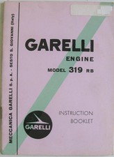 Motor Garelli modelo 319 RB OU 181-9590,5 manual do proprietário comprar usado  Enviando para Brazil