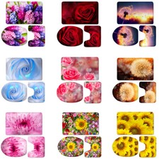 Conjunto de 3 capas de vaso sanitário floral violeta tampa tapete banheiro rosa tapetes acolchoados antiderrapantes comprar usado Conjunto de 3 capas de vaso sanitário floral violeta tampa tapete banheiro rosa tapetes acolchoados antiderrapantes comprar usado  Enviando para Brazil