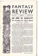 Usado, FANTASY REVIEW #4 - 1947 fanzine de ficção científica do Reino Unido, resenha de Ray Bradbury CARNAVAL ESCURO comprar usado  Enviando para Brazil