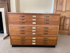 Wooden plan chest for sale  LEEDS