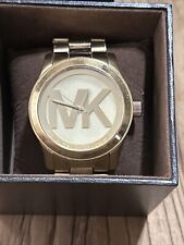 Usado, Relógio feminino analógico Michael Kors MK5473 pulseira de aço inoxidável ouro passarela comprar usado  Enviando para Brazil