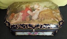 Grande vintage 10,5 pol. Caixa de joias cômoda azul rosa Victoria comprar usado  Grande vintage 10,5 pol. Caixa de joias cômoda azul rosa Victoria comprar usado  Enviando para Brazil