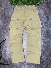 Calça joggers vintage Carhartt Cargo multibolsos tecnologia estilo Y2K broca tamanho 34x34, usado comprar usado  Enviando para Brazil