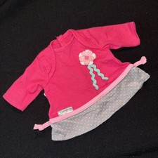 Blusa social rosa e cinza de substituição com apliques de flores para boneca bebê Nenuco comprar usado  Enviando para Brazil
