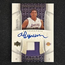 2006 Upper Deck Requintado Andrew Bynum Rookie Patch Auto RPA LA Lakers comprar usado  Enviando para Brazil