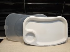 Fisher-Price PRZENOŚNA TACA PODRÓŻNA Z POKROWCEM Sejf do zmywarki, biała EUC na sprzedaż  Wysyłka do Poland