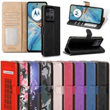 Capa telefone suporte flip magnético RFID carteira de couro para Motorola Moto G15 comprar usado  Enviando para Brazil