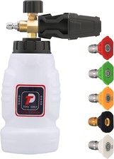 Canhão de espuma com conector rápido de 1/4 de polegada 1 litro, 5 pontas de bico de lavadora de pressão comprar usado  Enviando para Brazil