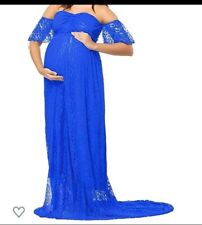 Long blue maternity for sale  Brooklyn