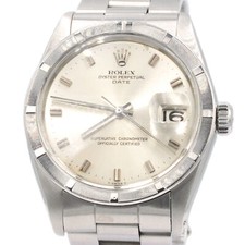Relógio masculino Rolex data aço inoxidável motor-virado moldura índice mostrador prata 1501, usado comprar usado  Enviando para Brazil
