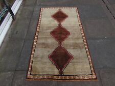 Tapete Vintage Tradicional Feito à Mão Oriental Gabbe Lã Bege Marrom 177x95cm, usado comprar usado  Enviando para Brazil