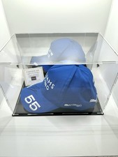 CARLOS SAINZ F1 WILLIAMS CAP HAND SIGNED GENUINE SHOWCASE CERTIFICATE + COA comprar usado  Enviando para Brazil
