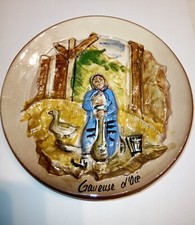 Assiette décorative barbotine d'occasion  Boulay-Moselle