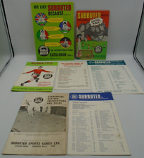 Subbuteo leaflets booklets for sale  SCUNTHORPE
