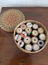 Coleção de molinetes de algodão vintage - Principalmente de madeira comprar usado  Enviando para Brazil