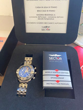 Relógio masculino SECTOR Diving Team 1000 cronógrafo automático mostrador azul comprar usado  Enviando para Brazil