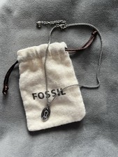 Fossil steel necklace for sale  BIRMINGHAM